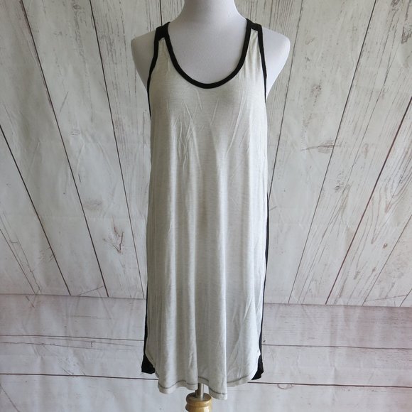 Wilfred Free Black White Sleeveless Summer Dress - Size Large - Picture 1 of 7